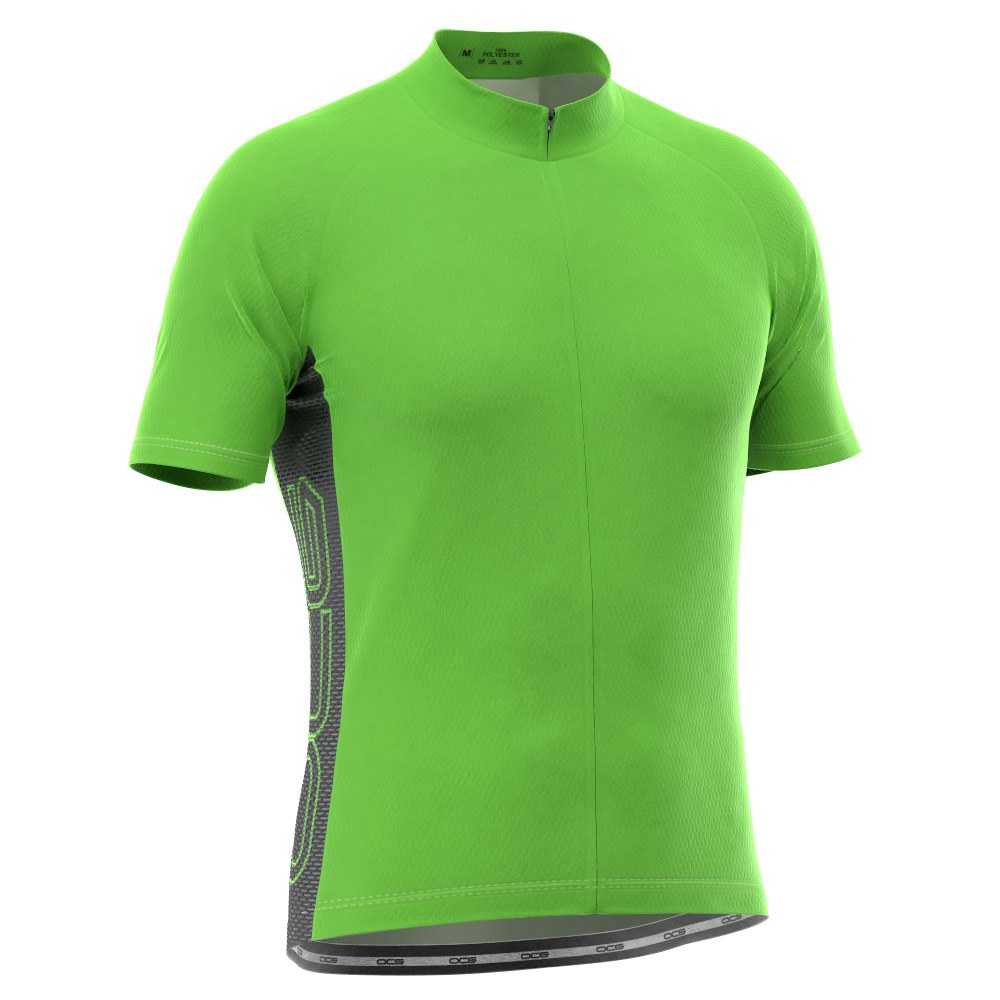 Men's OCG Basic Colors With Black Accent Short Sleeve Cycling Jersey