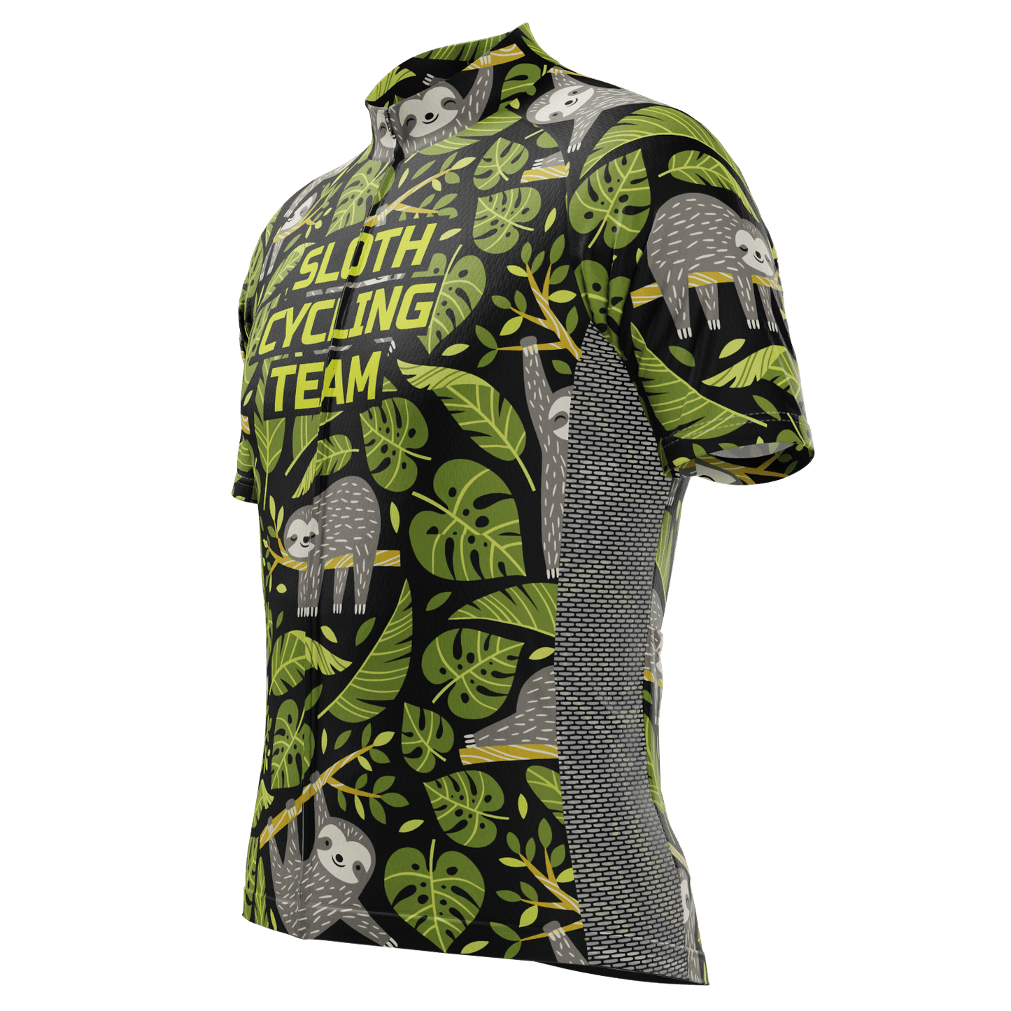 Men's Sloth Cycling Team Short Sleeve Cycling Jersey