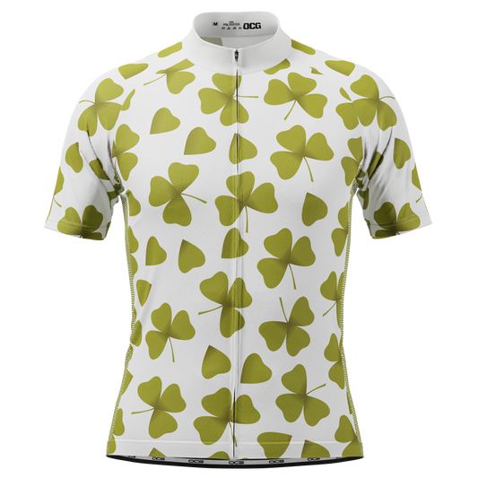 Men's Three Leaf Clover Short Sleeve Cycling Jersey