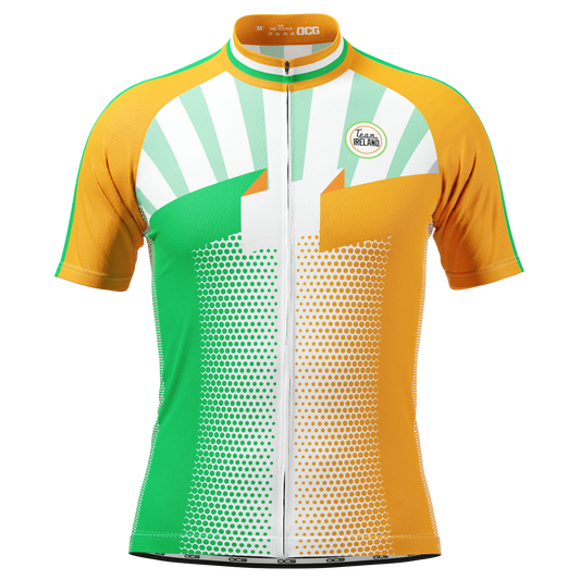 Men's World Countries Team Ireland Icon Short Sleeve Cycling Jersey