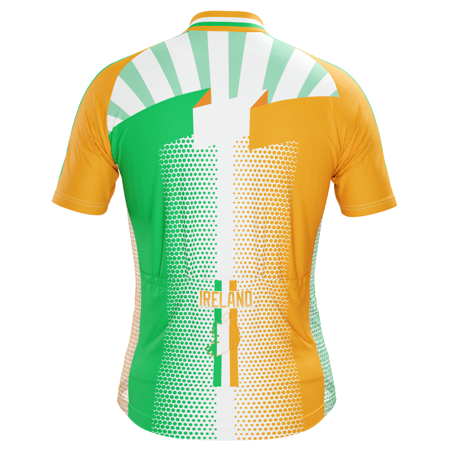 Men's World Countries Team Ireland Icon Short Sleeve Cycling Jersey