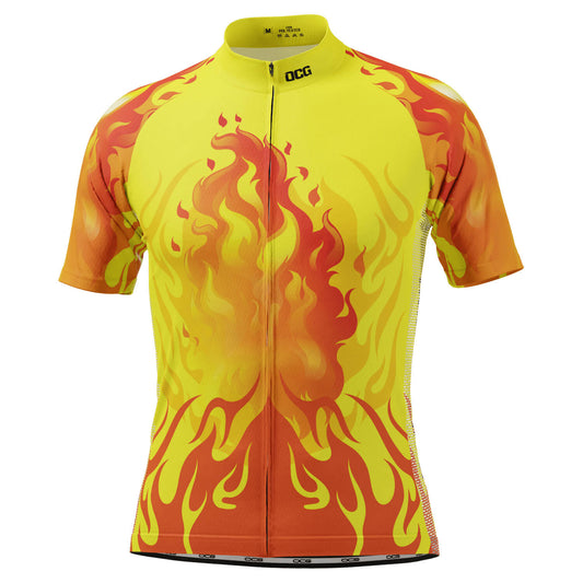 Men's On Fire Short Sleeve Cycling Jersey