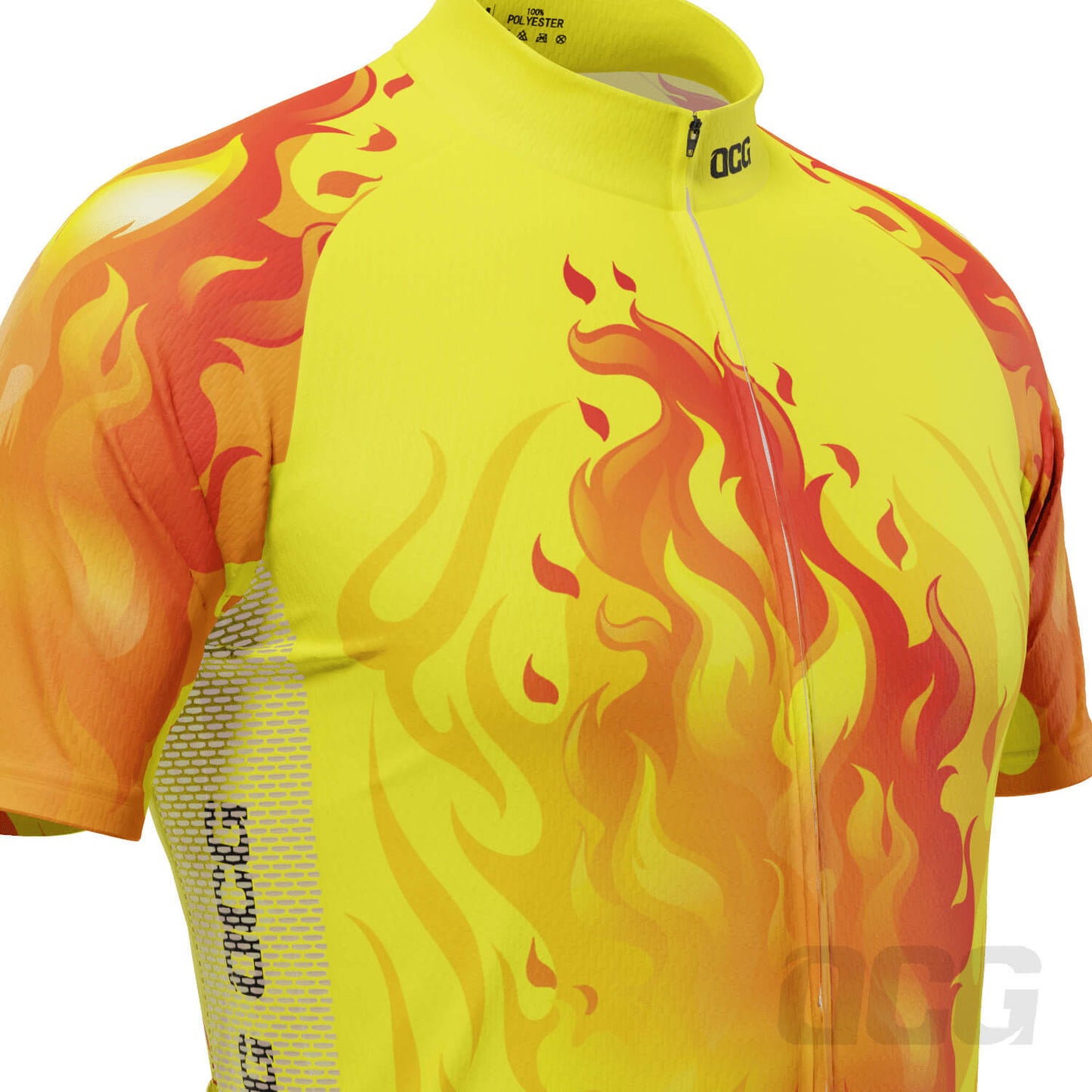Men's On Fire Short Sleeve Cycling Jersey