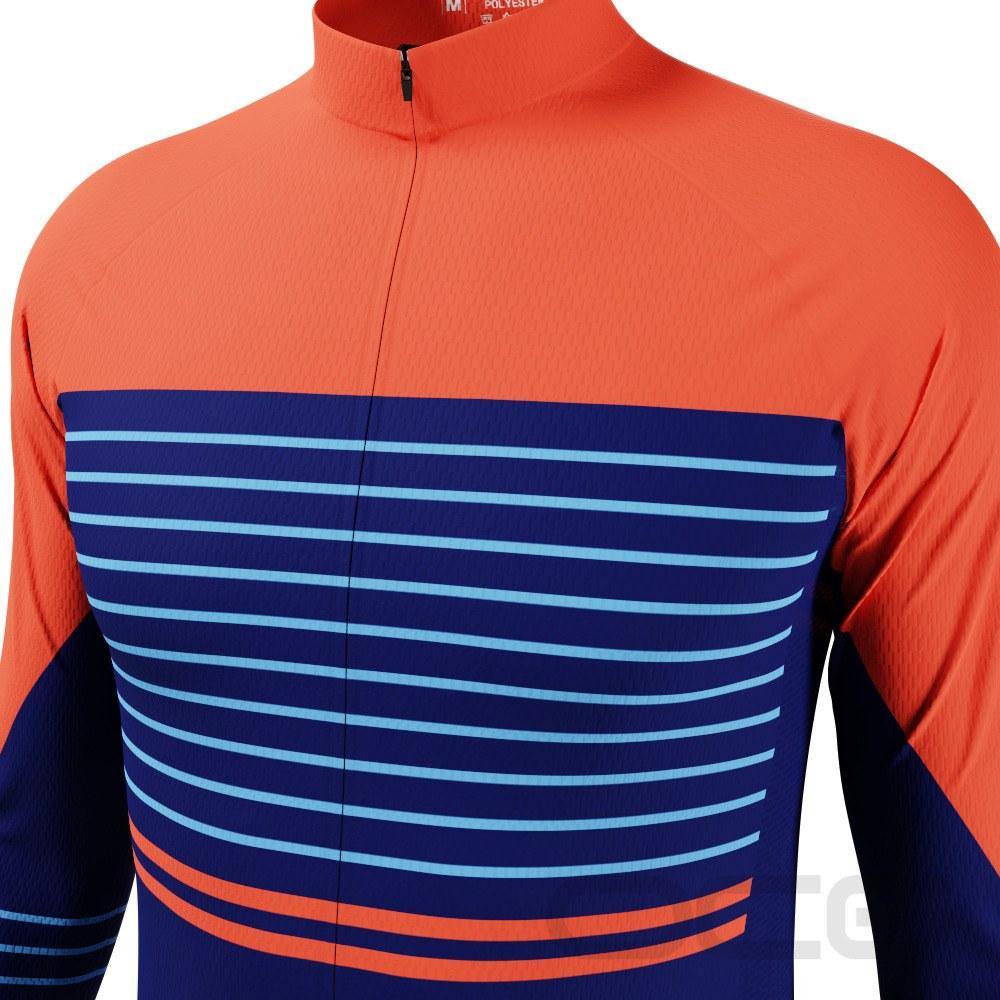 Men's Stripe For Speed Long Sleeve Cycling Jersey