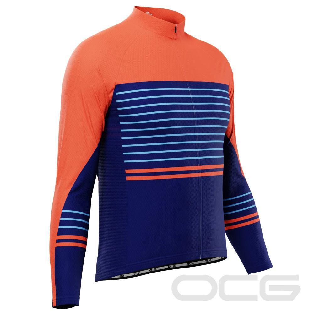 Men's Stripe For Speed Long Sleeve Cycling Jersey