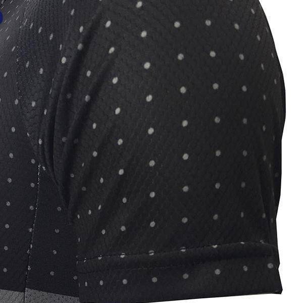 Men's Orange Tri-Stripe Polka Dot 2 Piece Cycling Kit