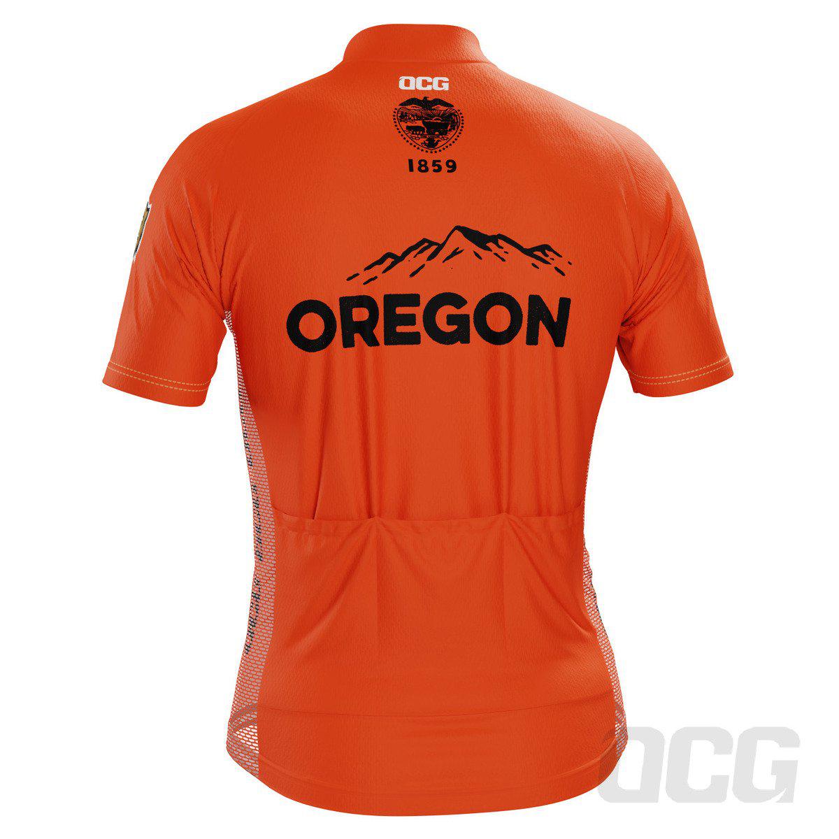 Men's Oregon US State Icon Short Sleeve Cycling Jersey
