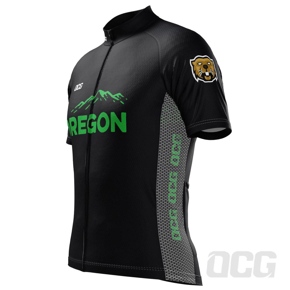 Men's Oregon US State Icon Short Sleeve Cycling Jersey