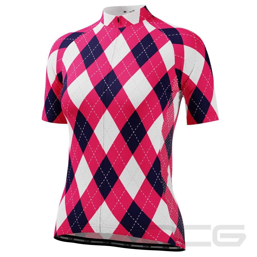 Women's Patchwork Short Sleeve Cycling Jersey
