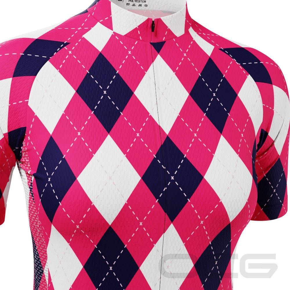 Women's Patchwork Short Sleeve Cycling Jersey