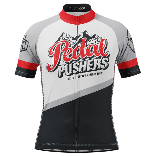 Men's Retro Pedal Pushers Short Sleeve Cycling Jersey