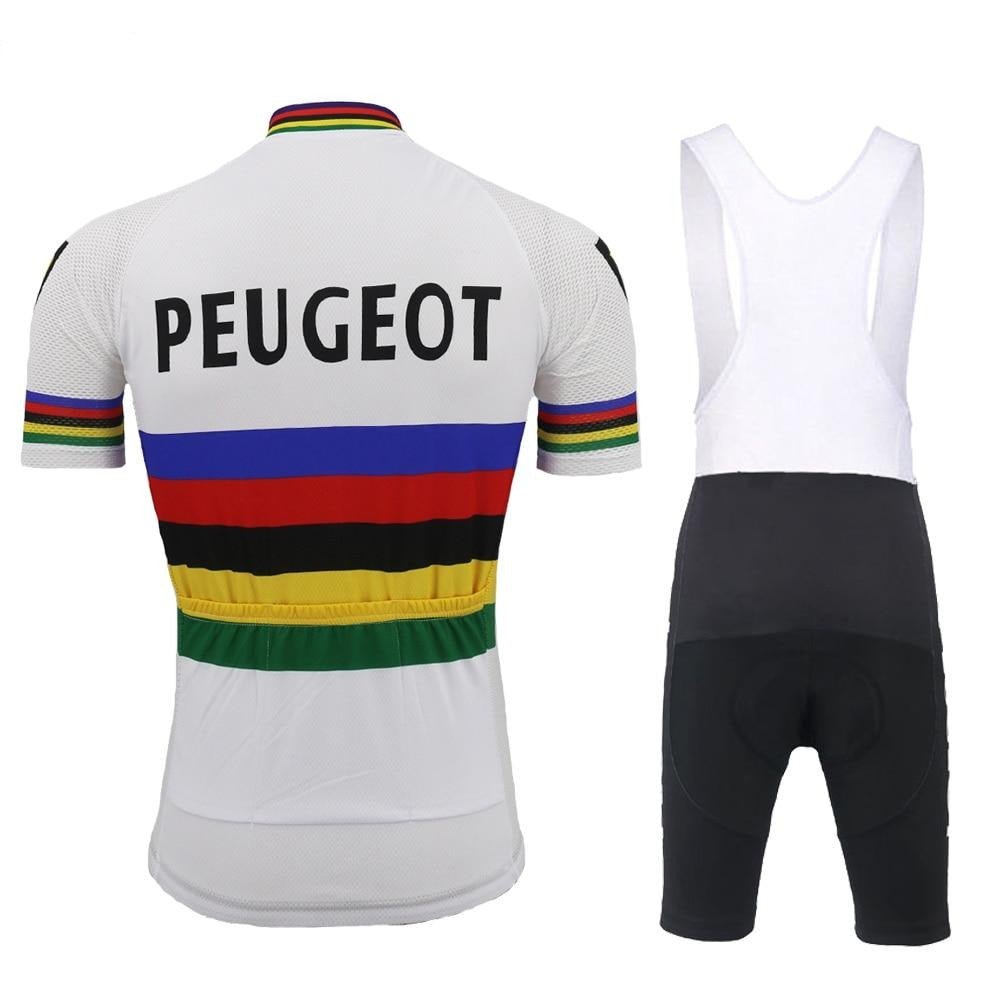 Peugeot BP Michelin Retro Cycling Jersey Set