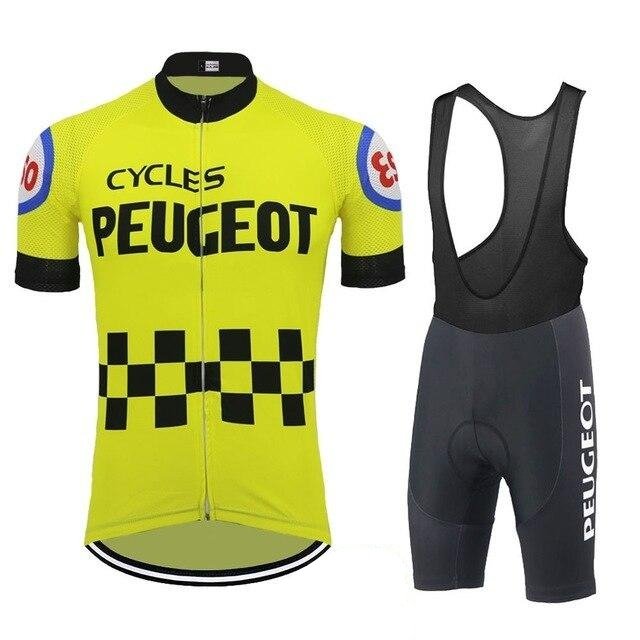 Peugeot Esso Michelin Retro Cycling Jersey Set