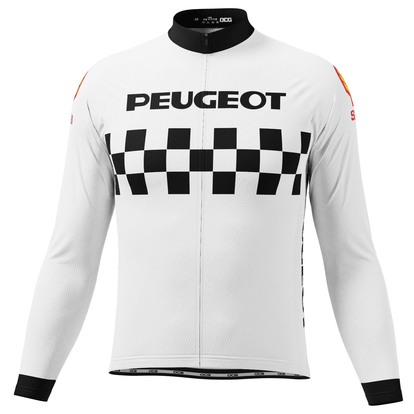 Men's Retro Peugeot Shell 1983 Long Sleeve Cycling Jersey