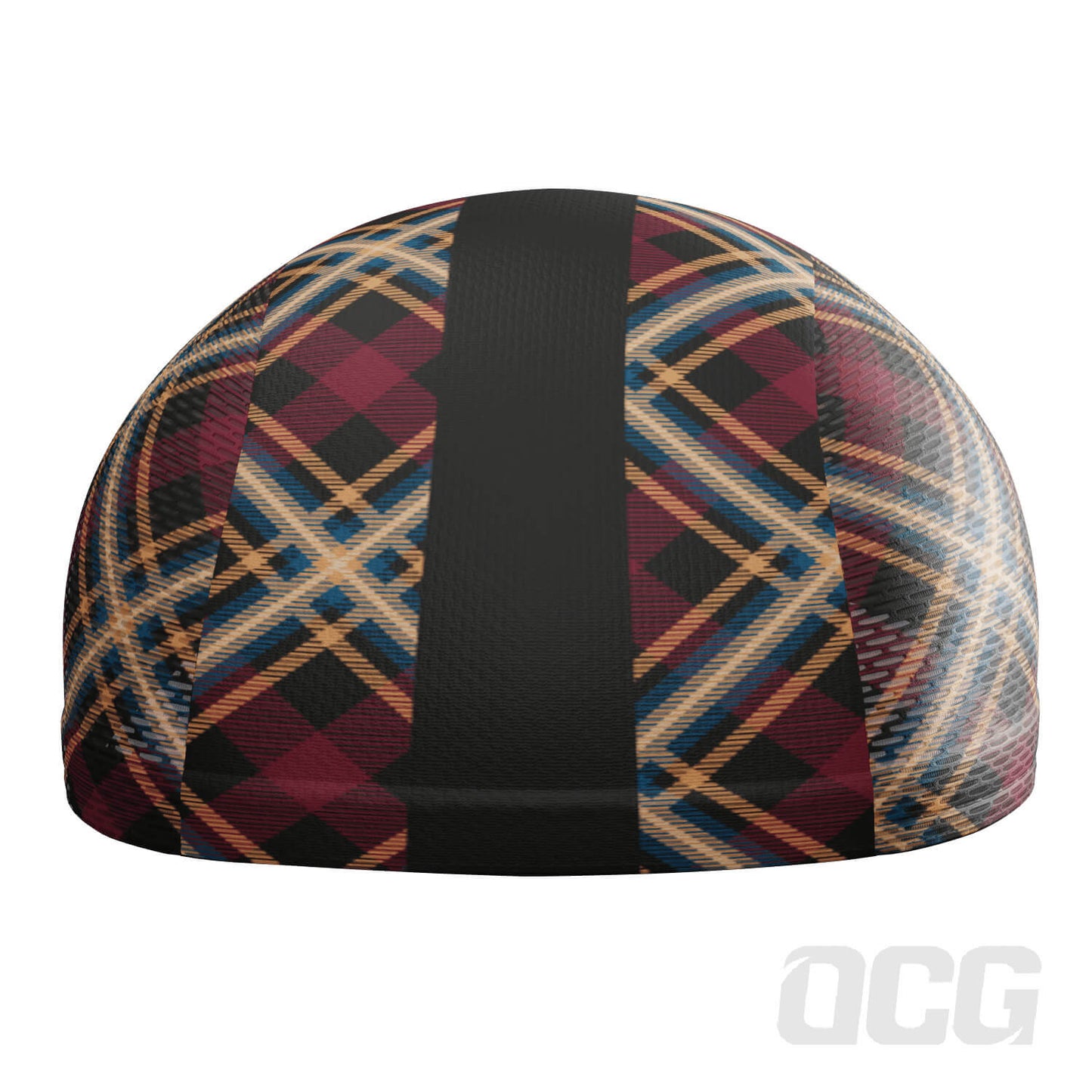 Unisex Red Plaid Checkered Quick Dry Cycling Cap