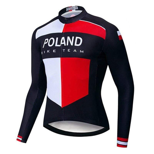 Poland Winter Fleece Cycling Jersey