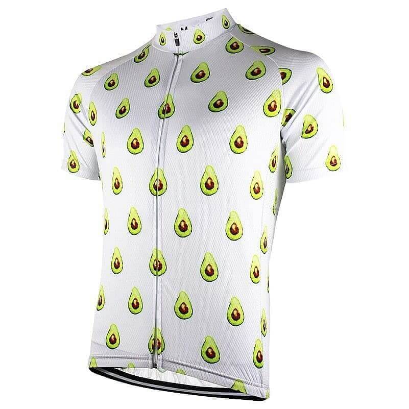 Avocado Pattern Cycling Jersey