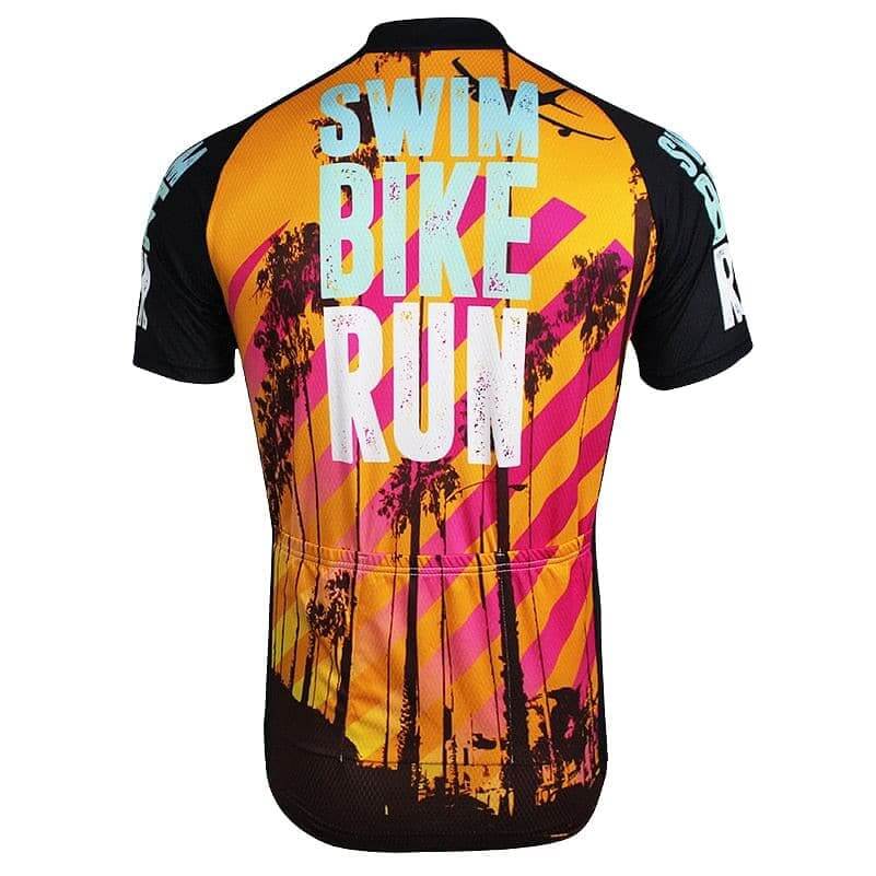 Swim Bike Run (Triathlon Inspired)  Cycling Jersey