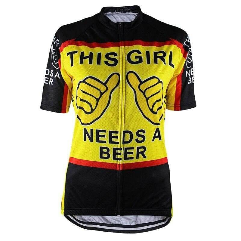 This Girl Needs A Beer Cycling Jersey