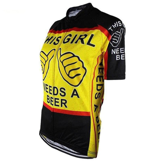 This Girl Needs A Beer Cycling Jersey
