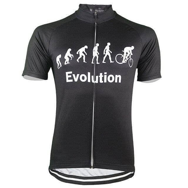 Evolution Of Man Cycling Jersey - Black