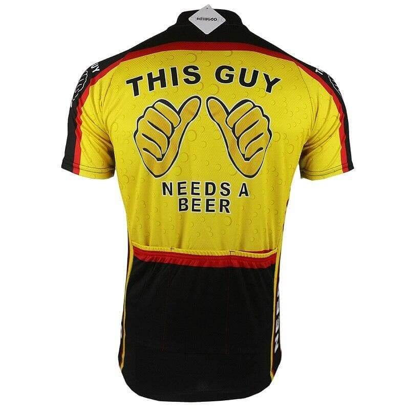 This Guy Needs A Beer Cycling Jersey