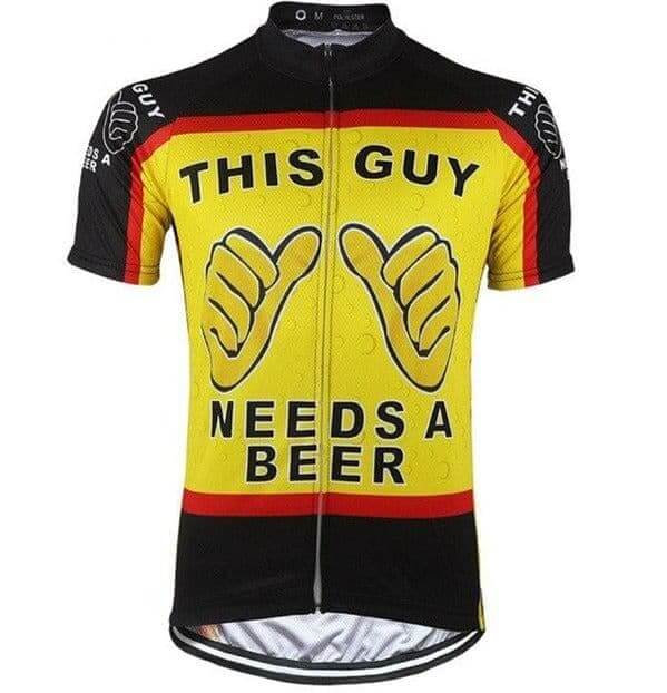 This Guy Needs A Beer Cycling Jersey
