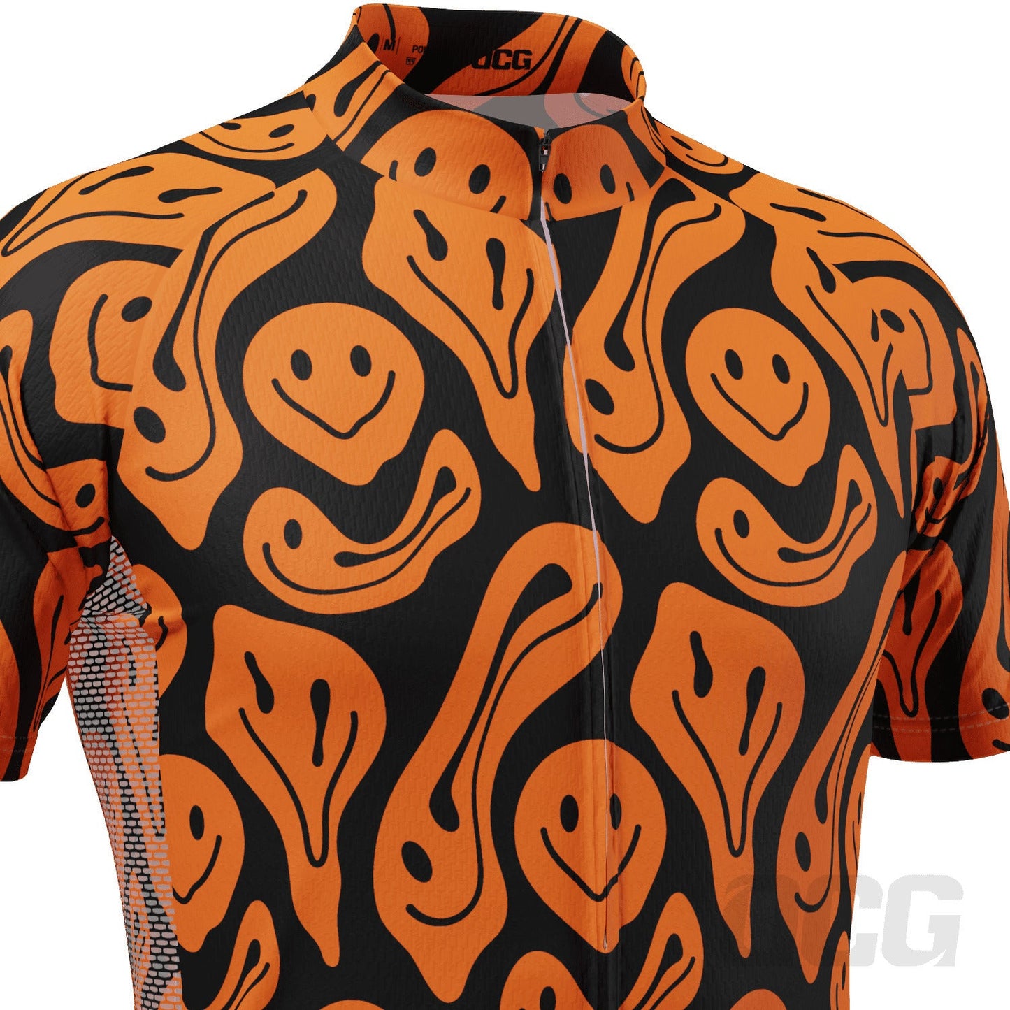 Men's Psychedelic Ghosts Short Sleeve Cycling Jersey