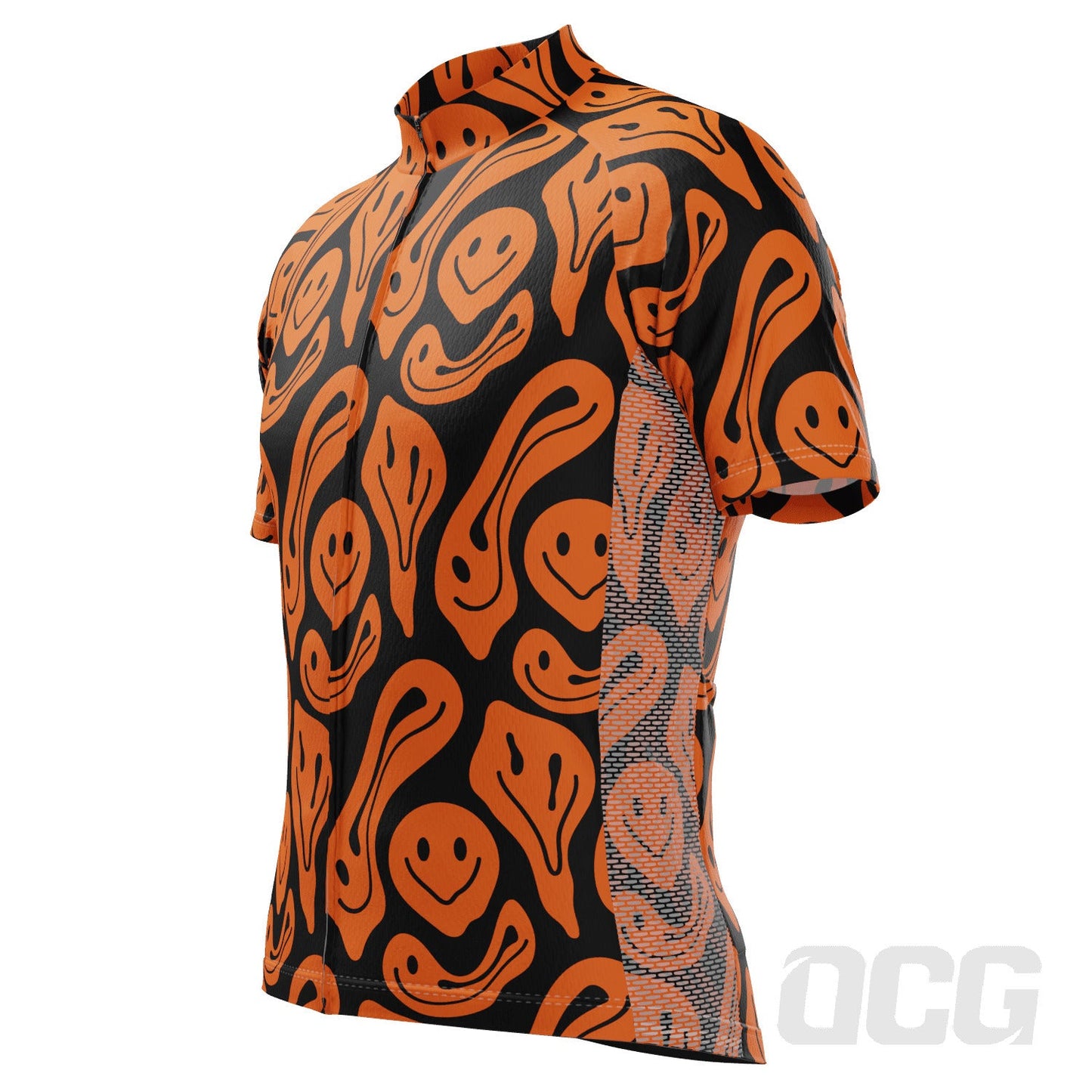 Men's Psychedelic Ghosts Short Sleeve Cycling Jersey