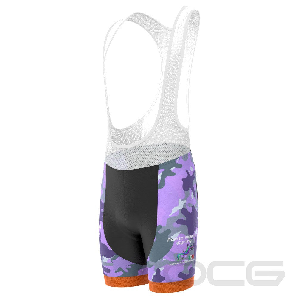 Men's Puerto Vallarta Cycling Camo Gel Padded Cycling Bib