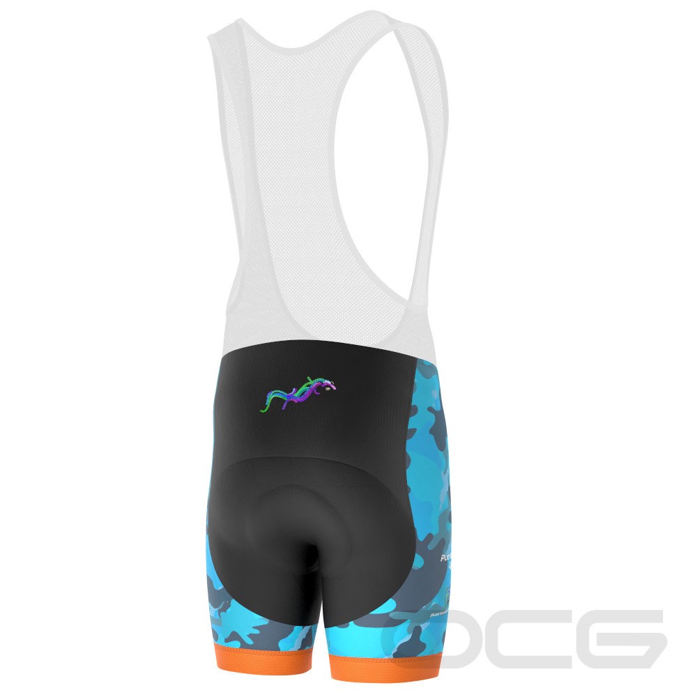 Men's Puerto Vallarta Cycling Camo Gel Padded Cycling Bib