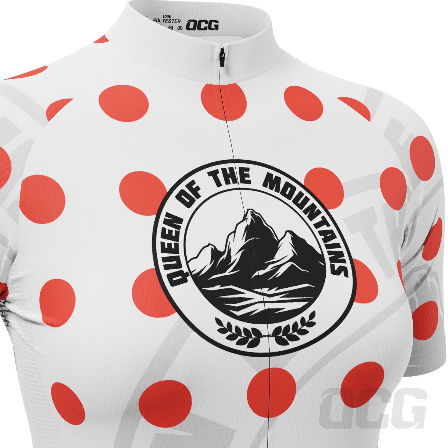 Women's Tour de France Queen of The Mountain Short Sleeve Cycling Jersey