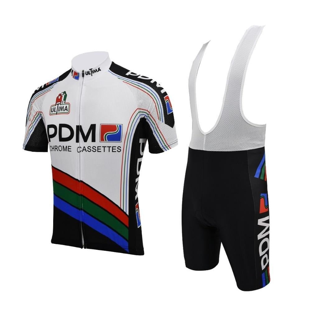 quipe Cycliste PDM (Chrome Cassettes) Retro Cycling Jersey Set