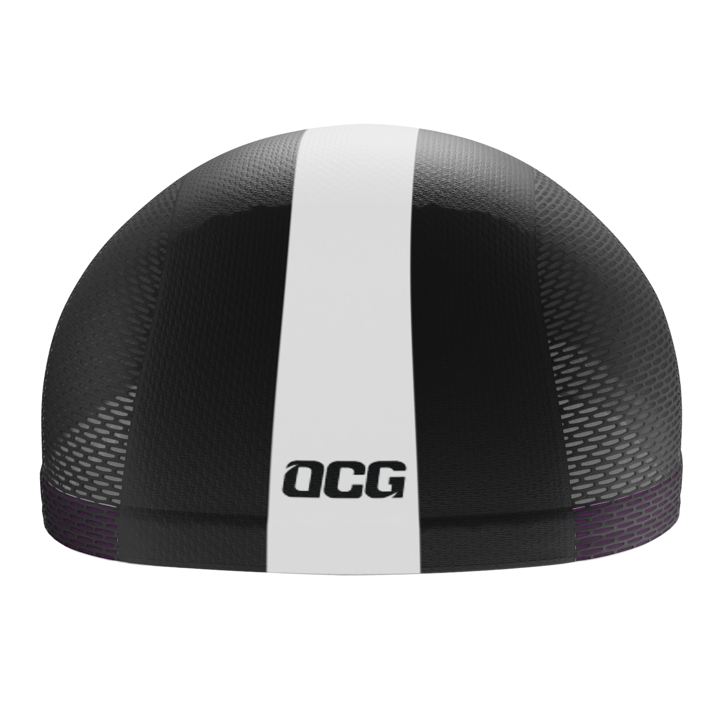 Unisex Retro Four Stripe Black Quick Dry Cycling Cap