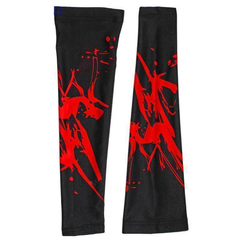 Unisex Red Dragon Black Quick Dry Cycling Arm-Warmers