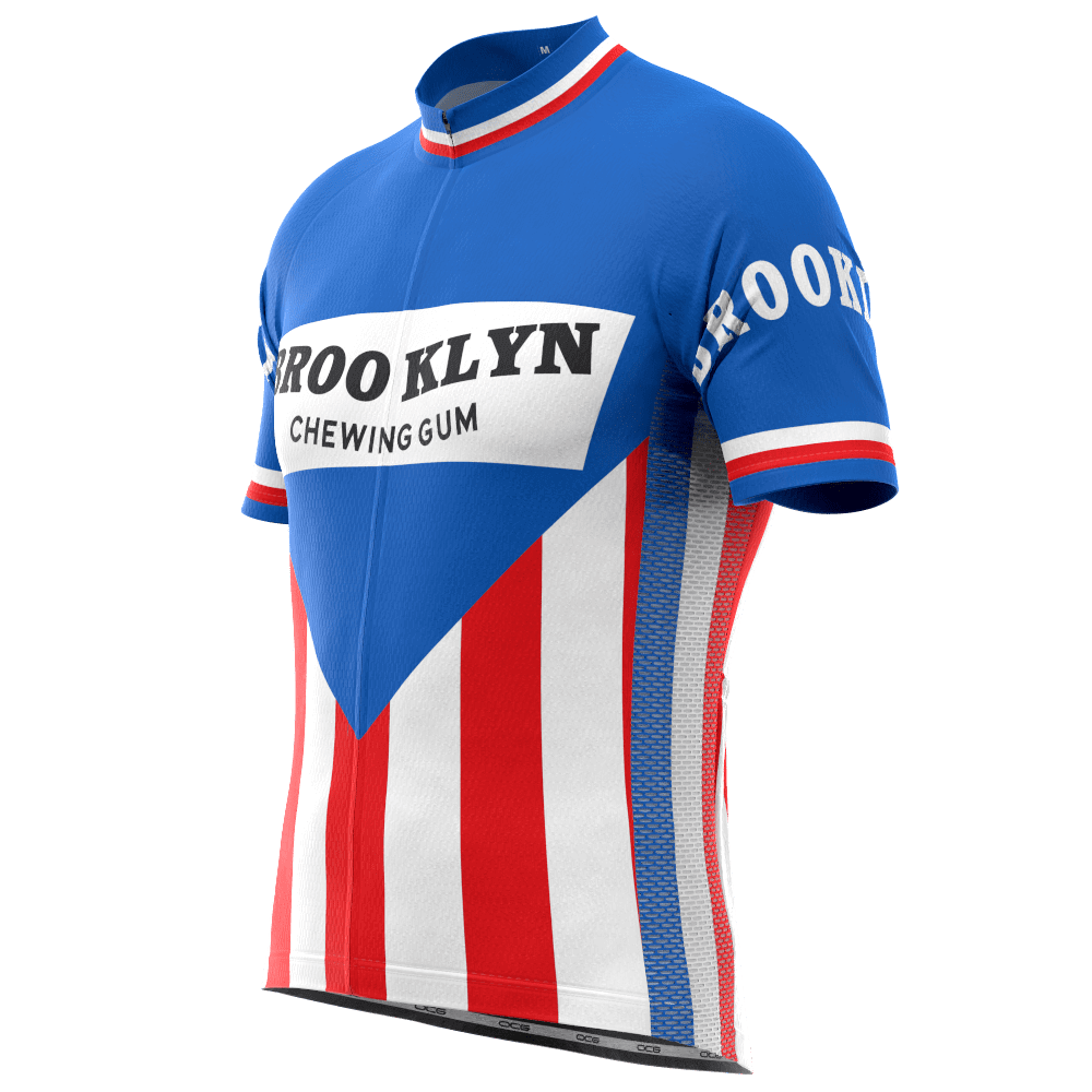 Men's Brooklyn Chewing Gum Short Sleeve Cycling Jersey