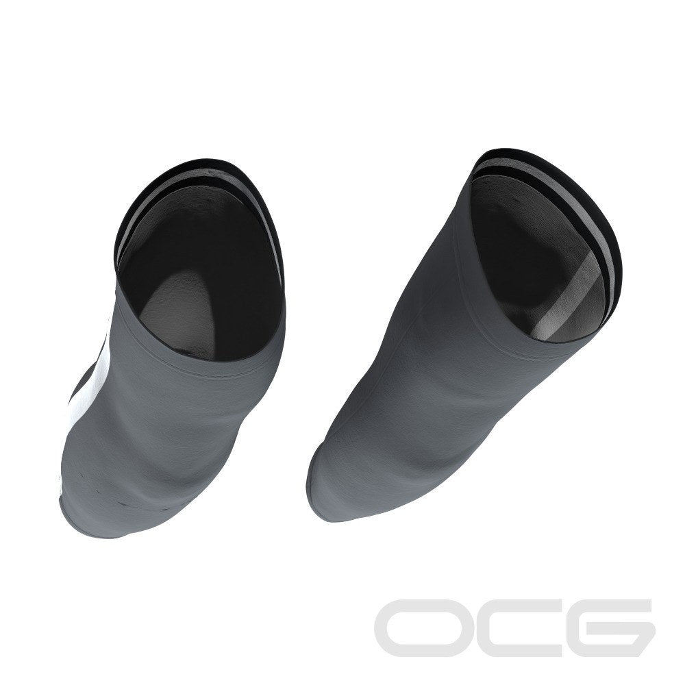 Unisex Retro Four Stripe Black Quick Dry Cycling Arm-Warmers