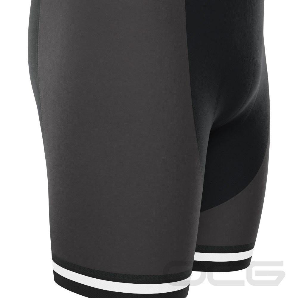 Men's Retro One Stripe Black Gel Padded Cycling Bib