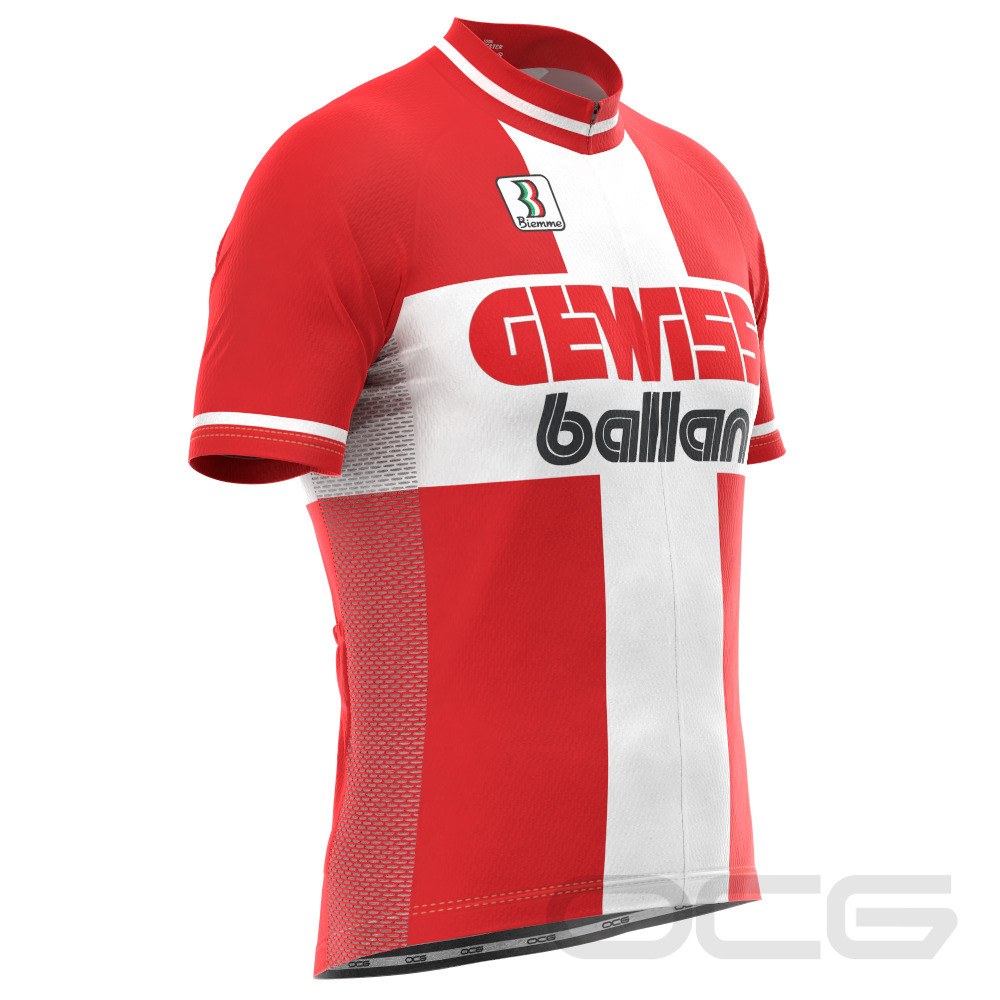 Men's Retro 1995 Gewiss Ballan Short Sleeve Cycling Jersey