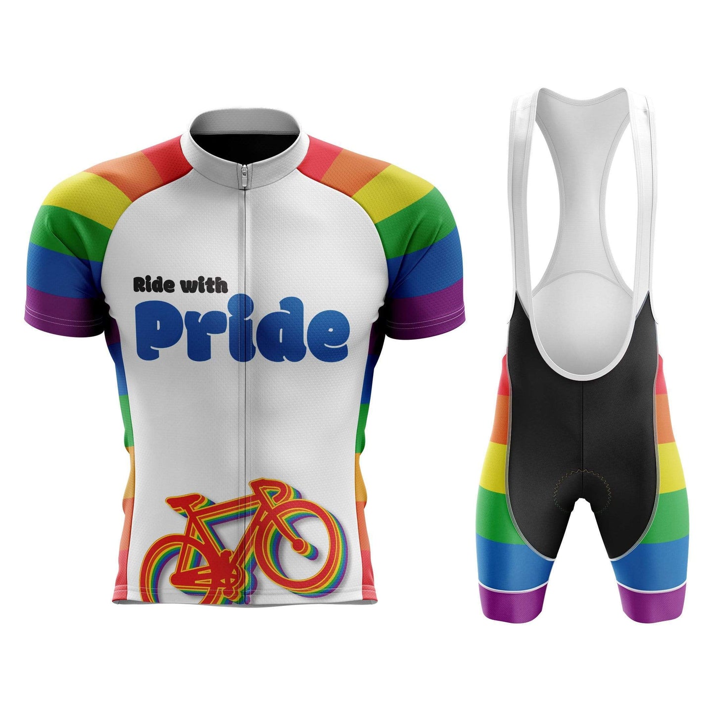 Ride with Pride Men's Cycling Jersey or Bibs