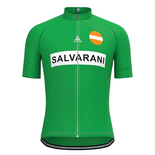 Salvarani Green Retro Cycling Jersey