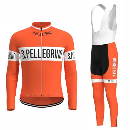 San Pellegrino Retro Cycling Jersey Long Set