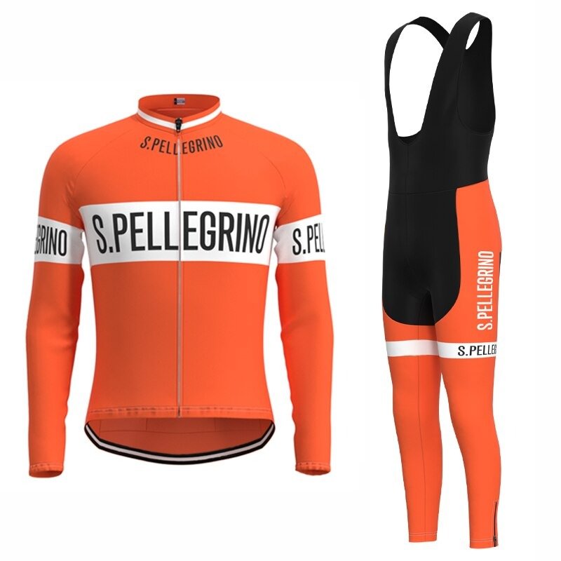 San Pellegrino Retro Cycling Jersey Long Set