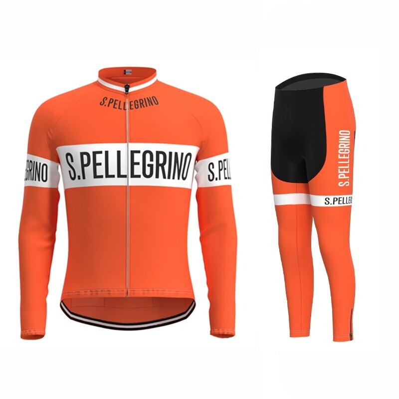 San Pellegrino Retro Cycling Jersey Long Set