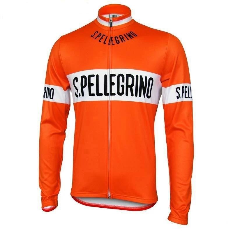 San Pellegrino Long Sleeve Retro Cycling Jersey