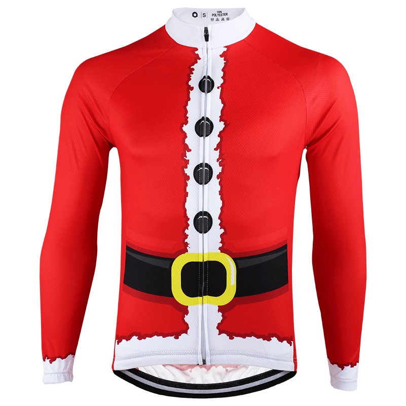 Santa Claus Long Sleeve Cycling Jersey