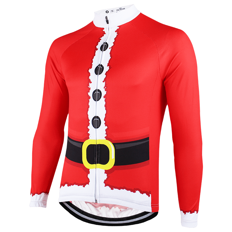 Santa Claus Long Sleeve Cycling Jersey