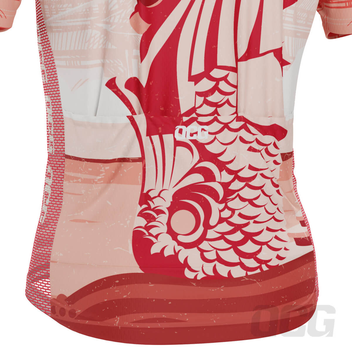 Men's Singapore Merlion Lion National Flag Short Sleeve Cycling Jersey