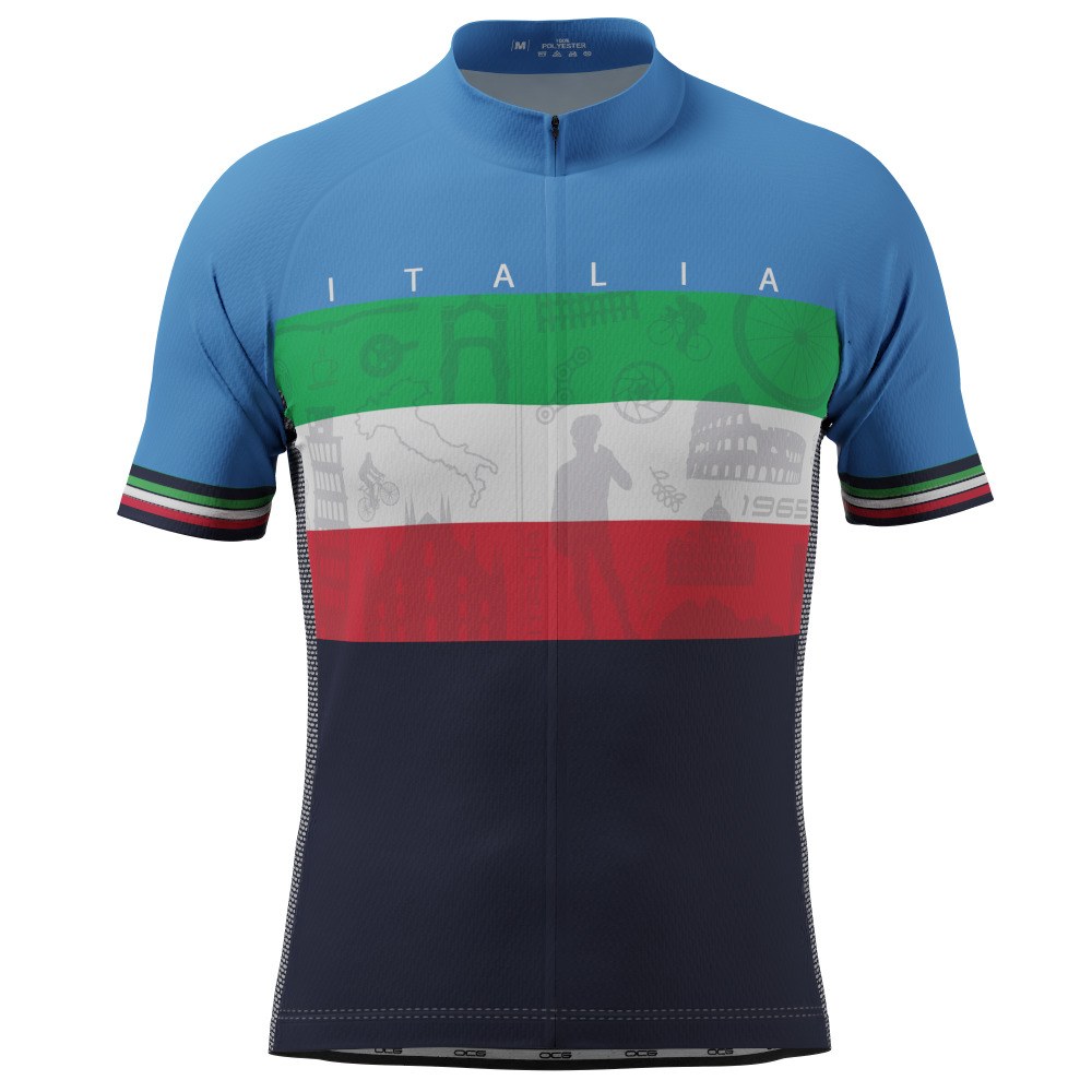 Men's Sites of Italy Italia Icon Short Sleeve Cycling Jersey