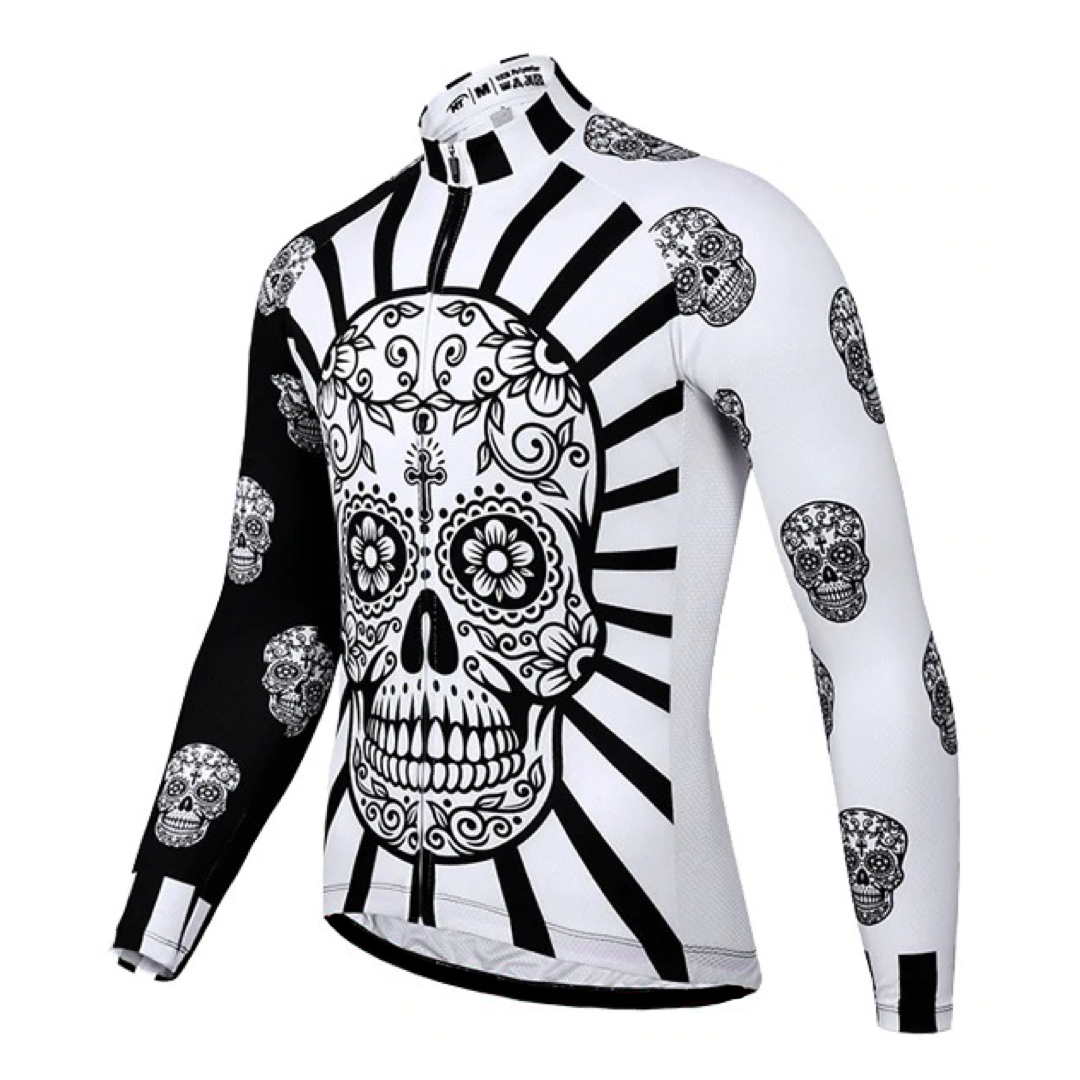 Skull Long Sleeve Cycling Jersey or Bib Pants